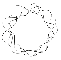 Grafik wellenförmige runde Muster