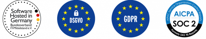Certificate Compliance Bild mit Zertifikaten DSGVO GDPR AIPA